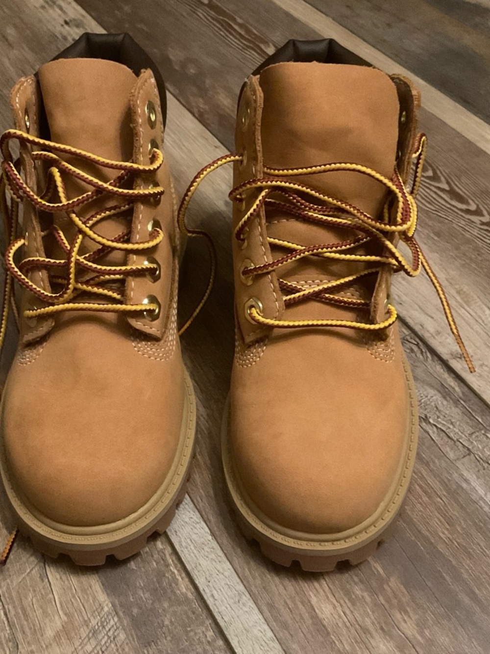 Timberland Wheat Nubuck Lace-Up Work Boots